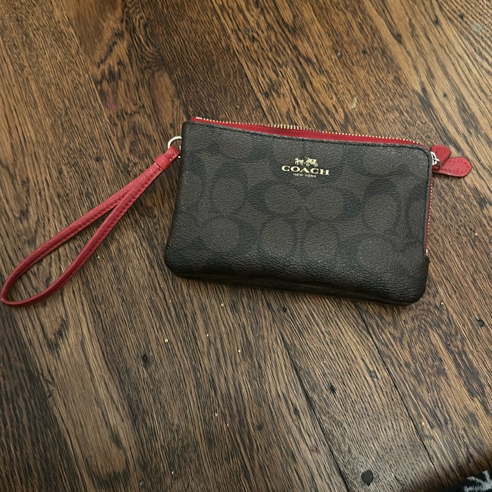 Coach double zipper